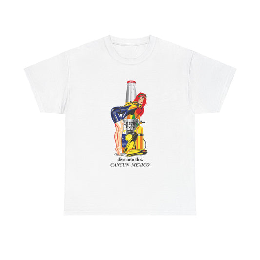 Cancun Mexico Corona Beer Graphic T Shirt Vintage Unisex Heavy Cotton Tee