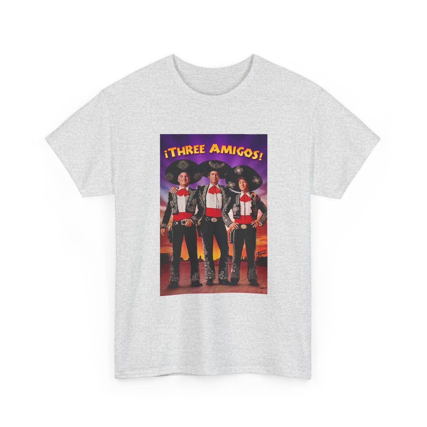 Three Amigos Tshirt Steve Martin Graphic Vintage Comedy Unisex Heavy Cotton Tee