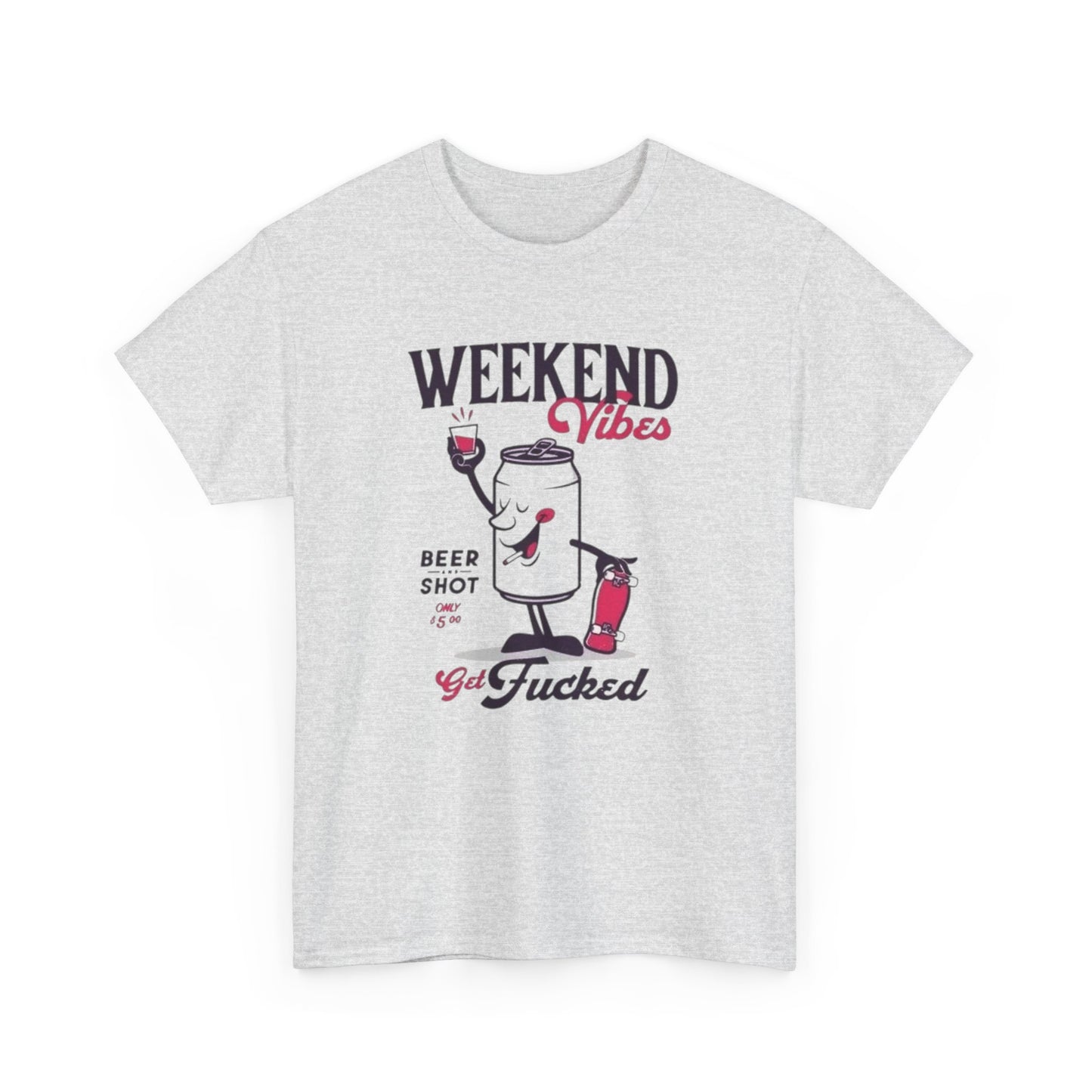 Weekend Vibes Graphic T Shirt ADULT NEW