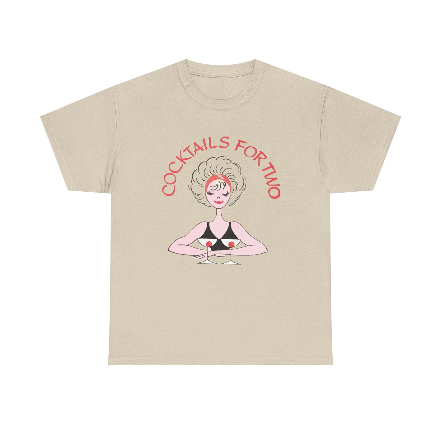 Cocktails For Two Graphic T Shirt NEW ADULT