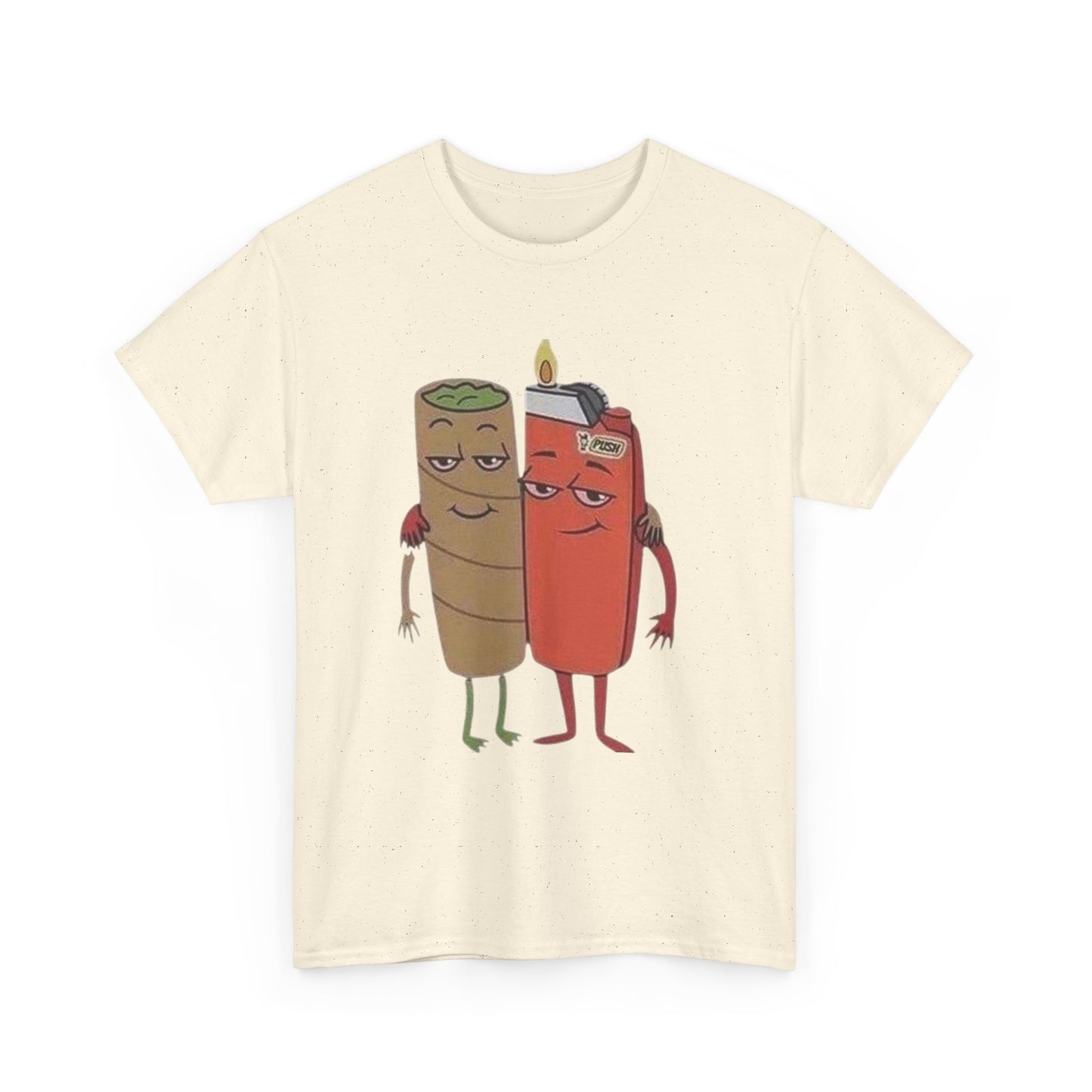 Joint And A Lighter Funny Graphic T Shirt Unisex Heavy Cotton Tee