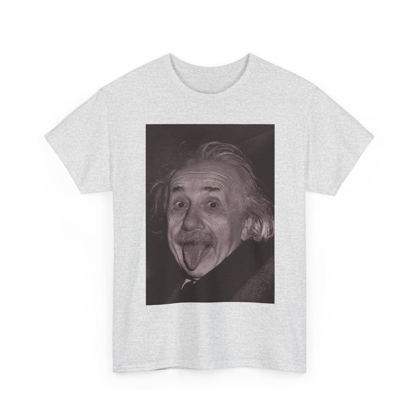 Albert Einstein Funny Shirt Retro Graphic Unisex Heavy Cotton Tee