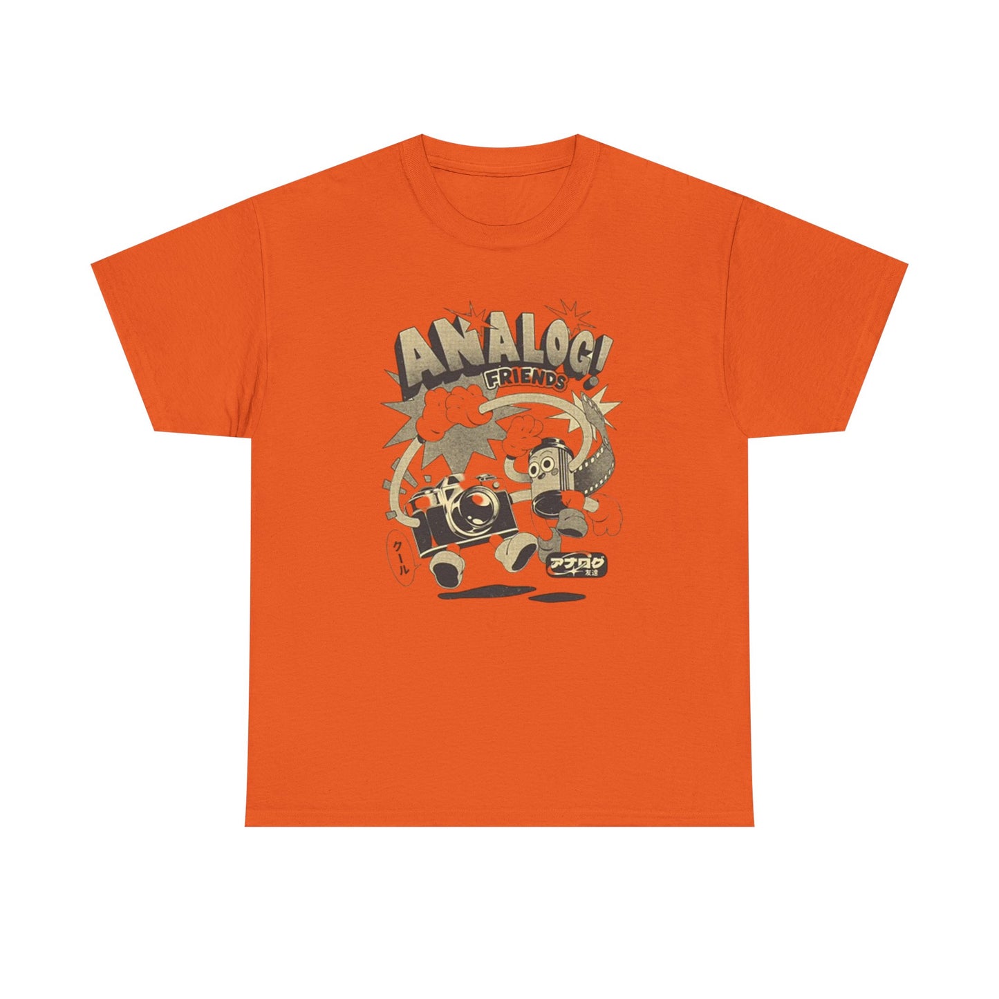 Analog Friends T Shirt Retro Photo Unisex Heavy Cotton Tee