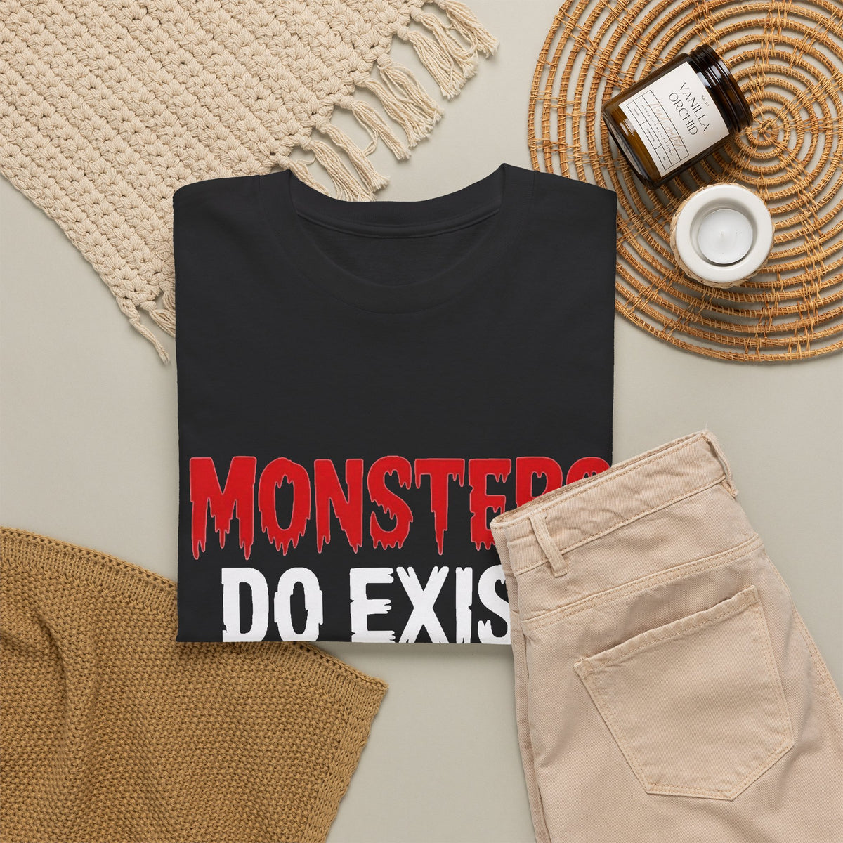 Monsters Do Exist T-Shirt Men's Graphic Tee