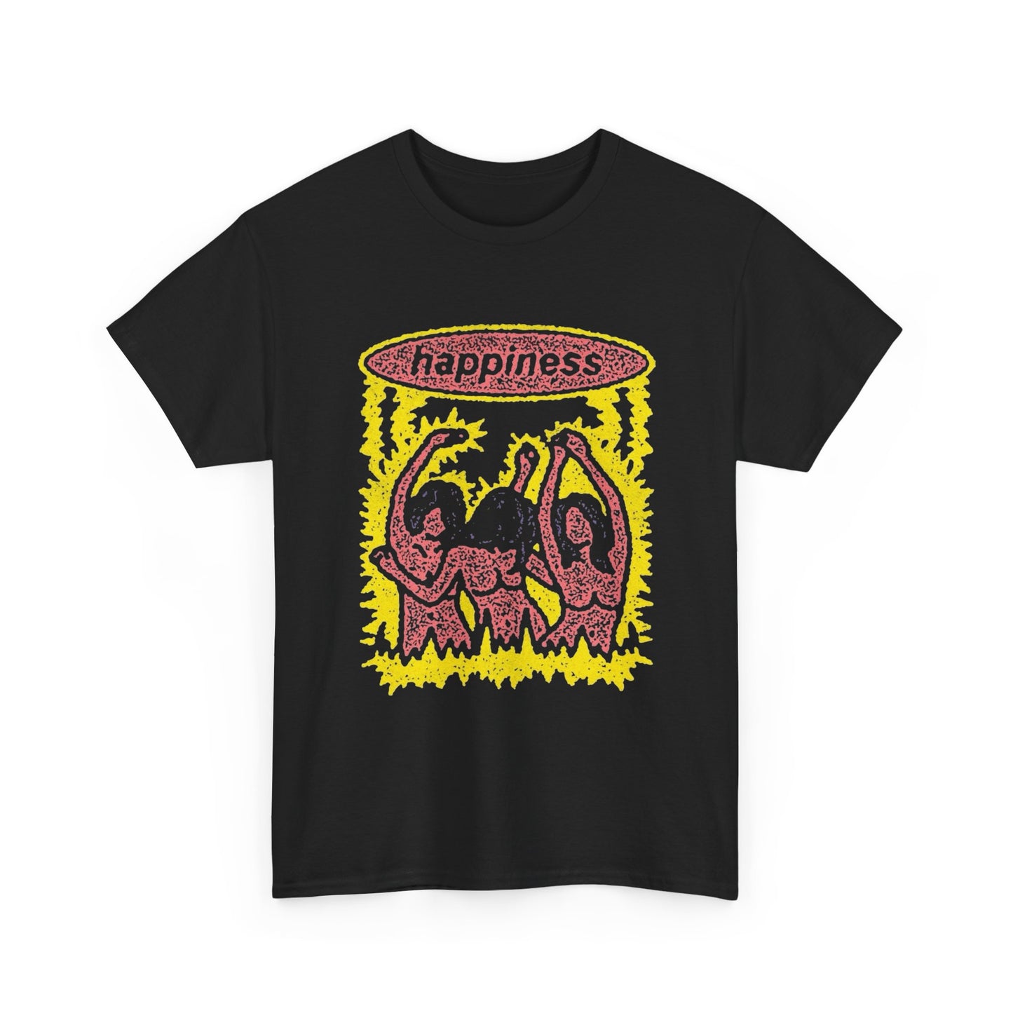 Happiness Graphic T Shirt NEW Adult Regular Heavy Cotton Tee