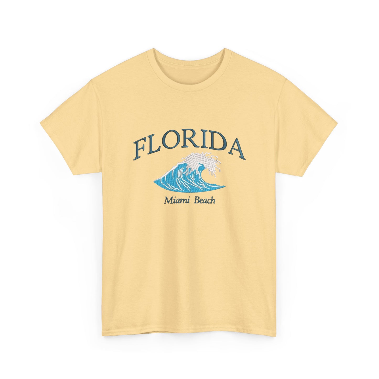Florida Miami Beach Graphic T Shirt NEW Unisex Heavy Cotton Tee