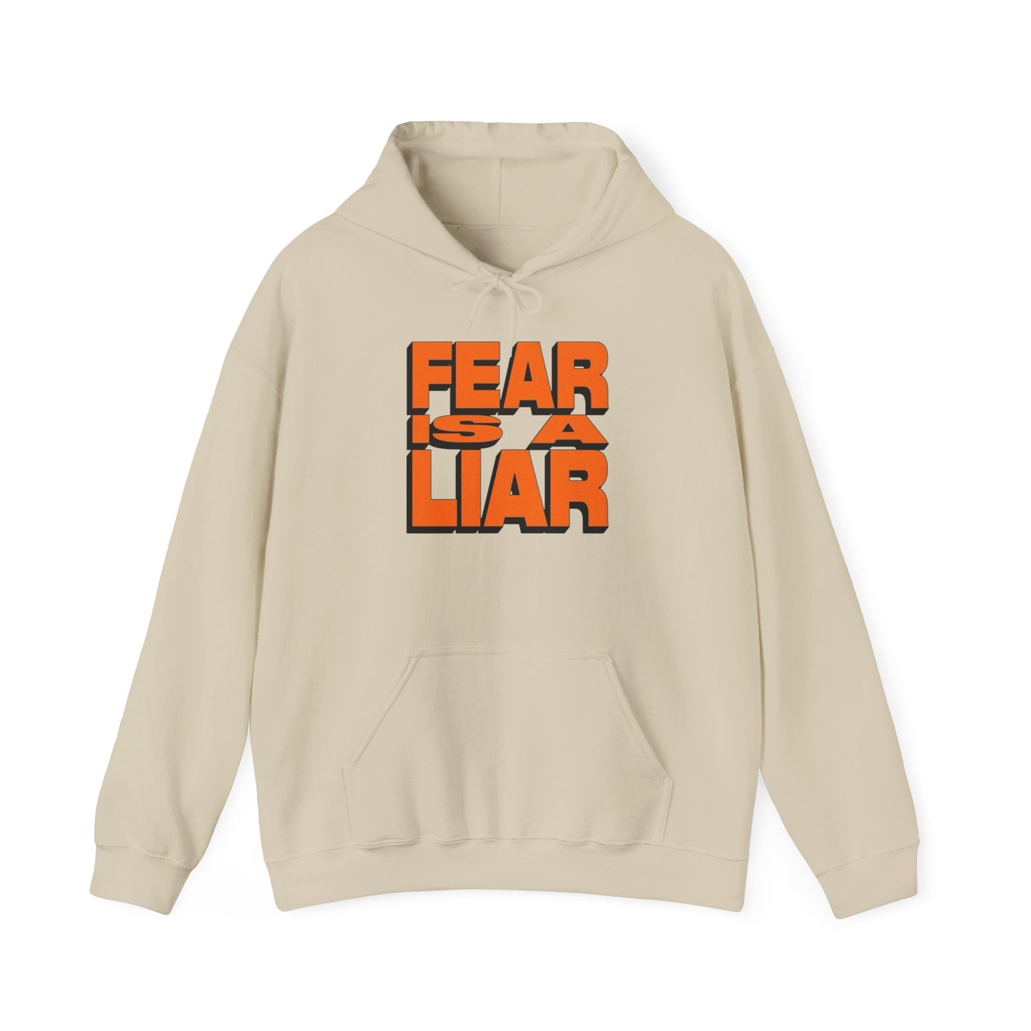 Fear Is A Liar Graphic Hoodie Unisex Heavy Blend™ Hooded Sweatshirt