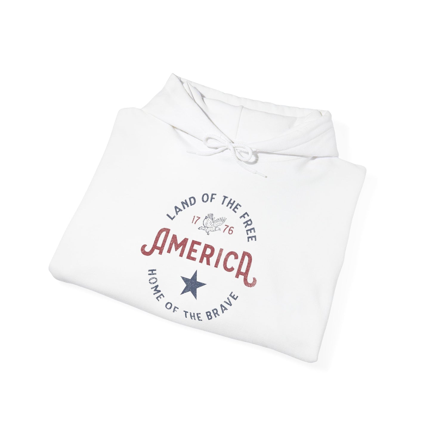 America Home Of The Brave Graphic Hoodie Heavy Blend™ NEW Sweatshirt