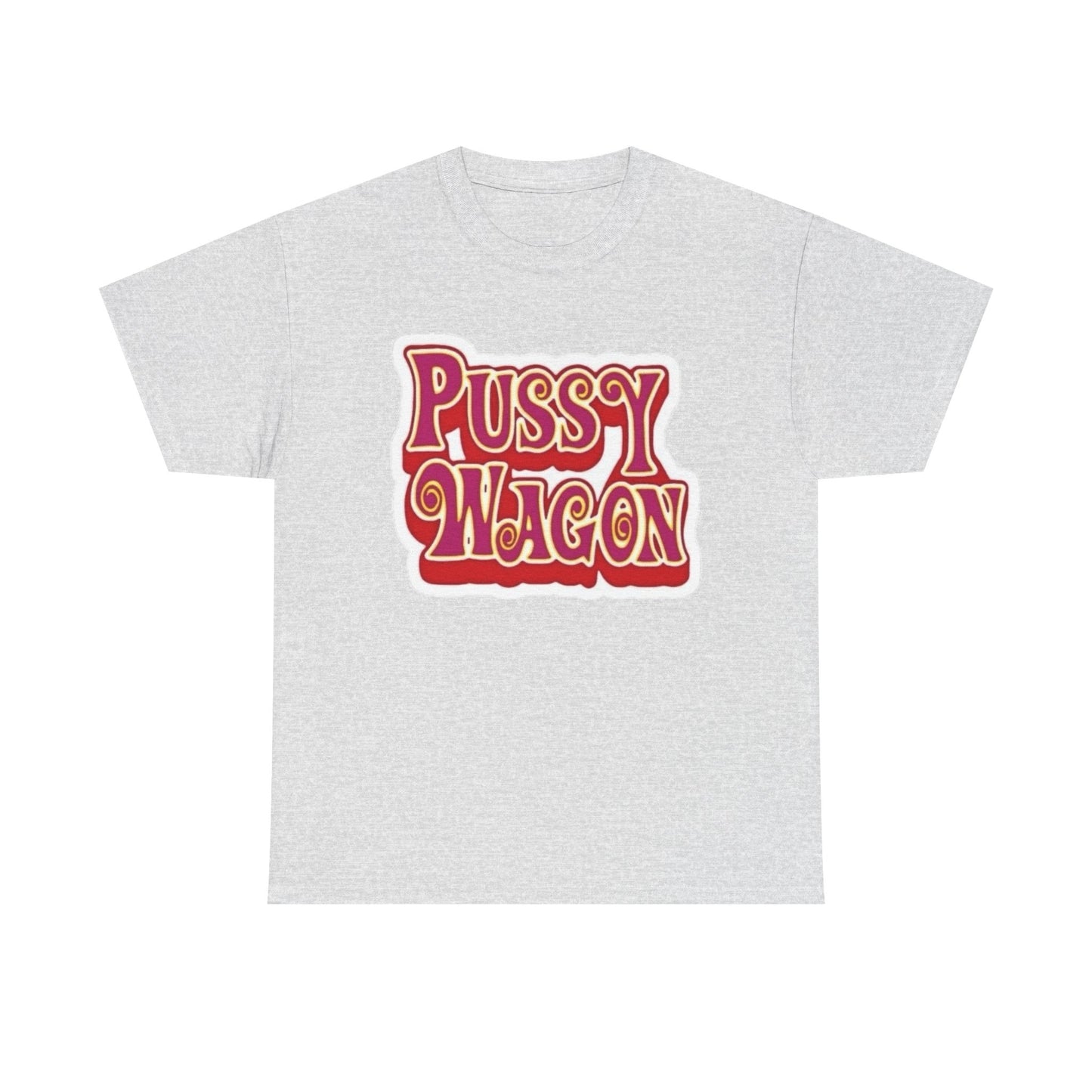 Pussy Wagon Retro Graphic T Shirt NEW Adult Regular Sizing Tee