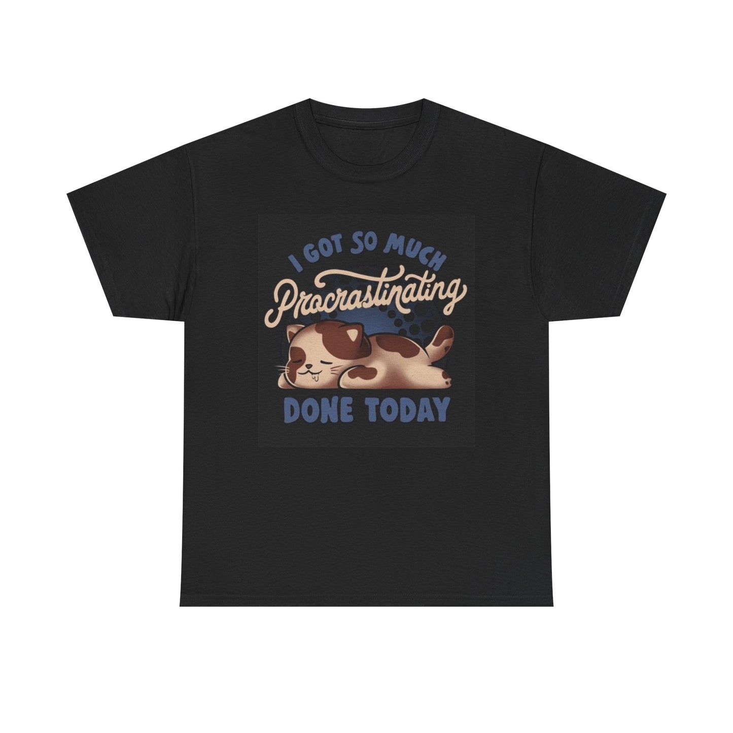 So Much Procrastinating Graphic T Shirt Cute Cat Kittens Unisex Heavy Cotton Tee