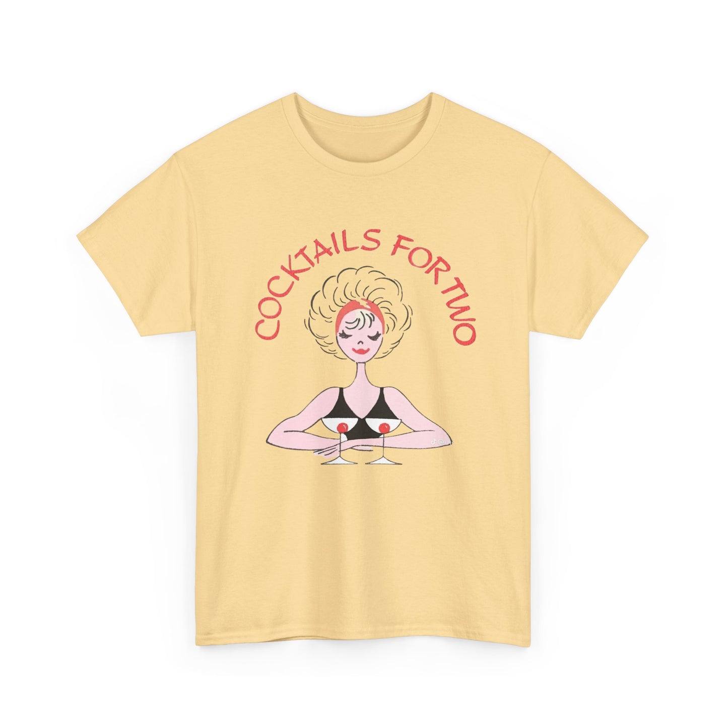 Cocktails For Two Graphic T Shirt NEW ADULT