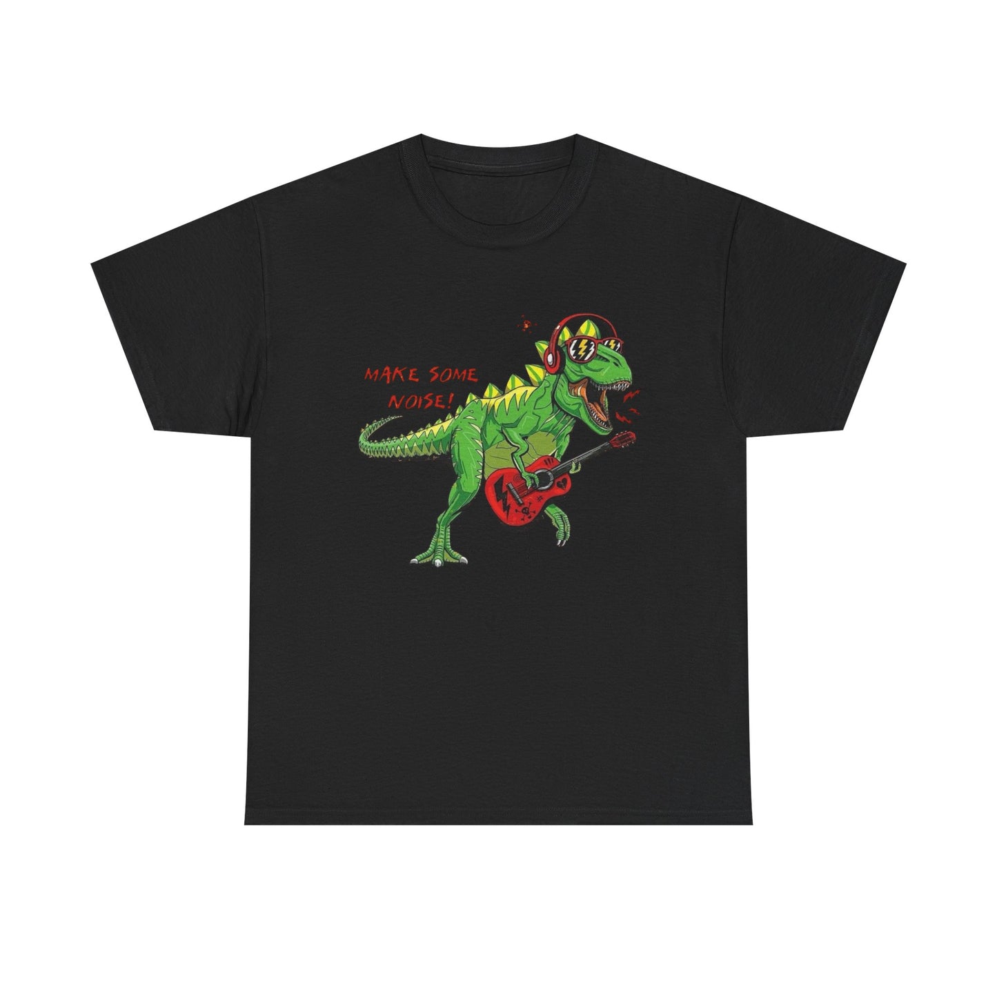 Dinosaur Rockstar Graphic T Shirt NEW Adult Regular Heavy Cotton Tee