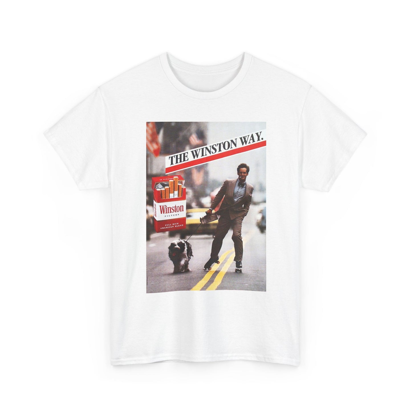 The Winston Way T Shirt Vintage Cigarette Poster Retro Unisex Heavy Cotton Tee
