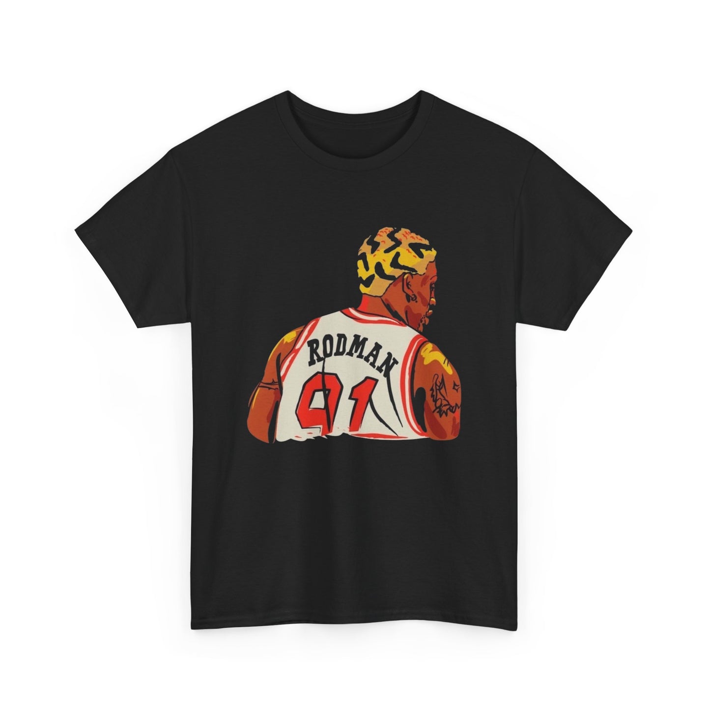 Rodman Bulls Basketball T Shirt Unisex Heavy Cotton Vintage Gift NEW