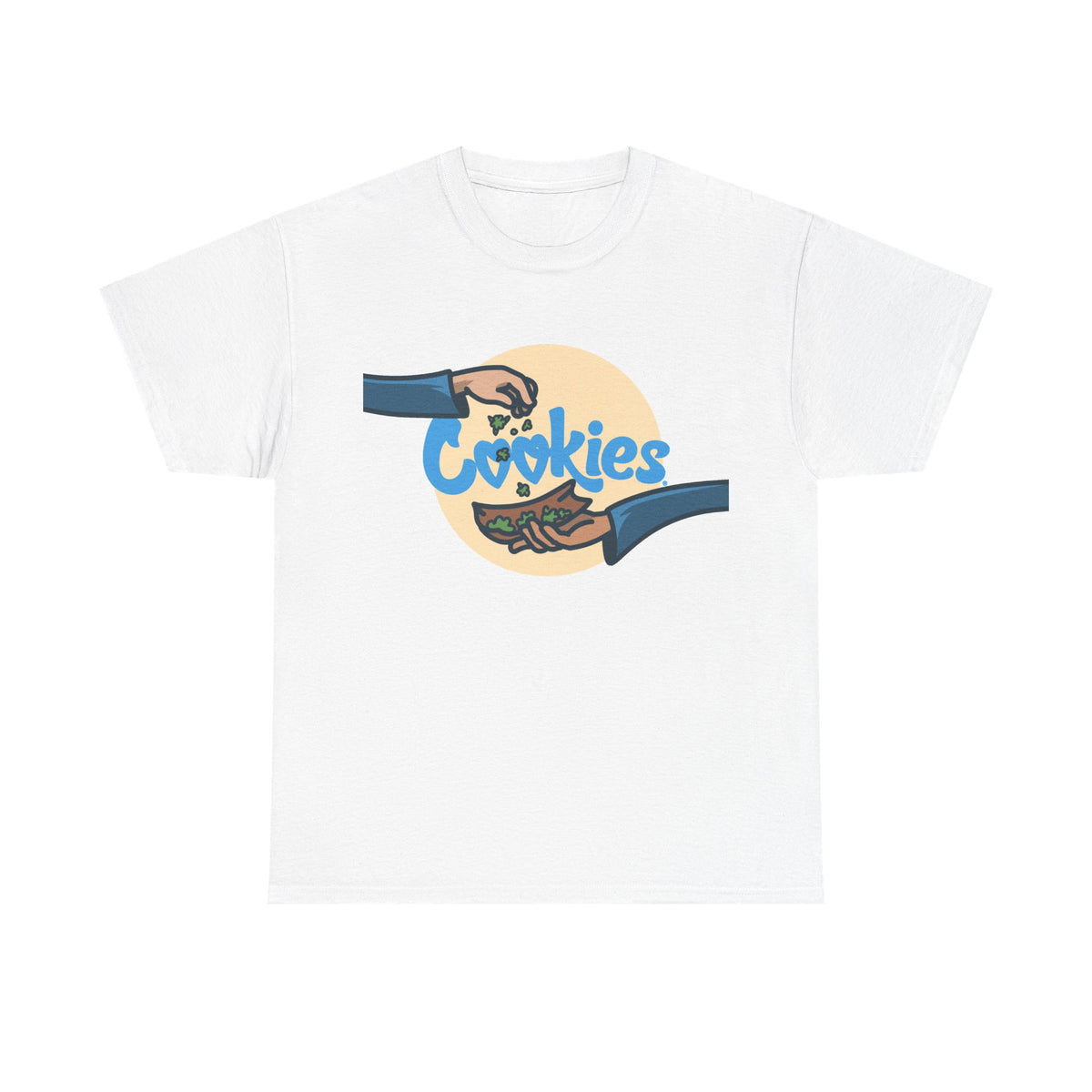 Cookies Tshirt Weed Strain California Short Sleeve Backwoods Unisex Heavy Cotton