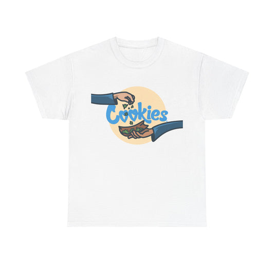 Cookies Tshirt Weed Strain California Short Sleeve Backwoods Unisex Heavy Cotton
