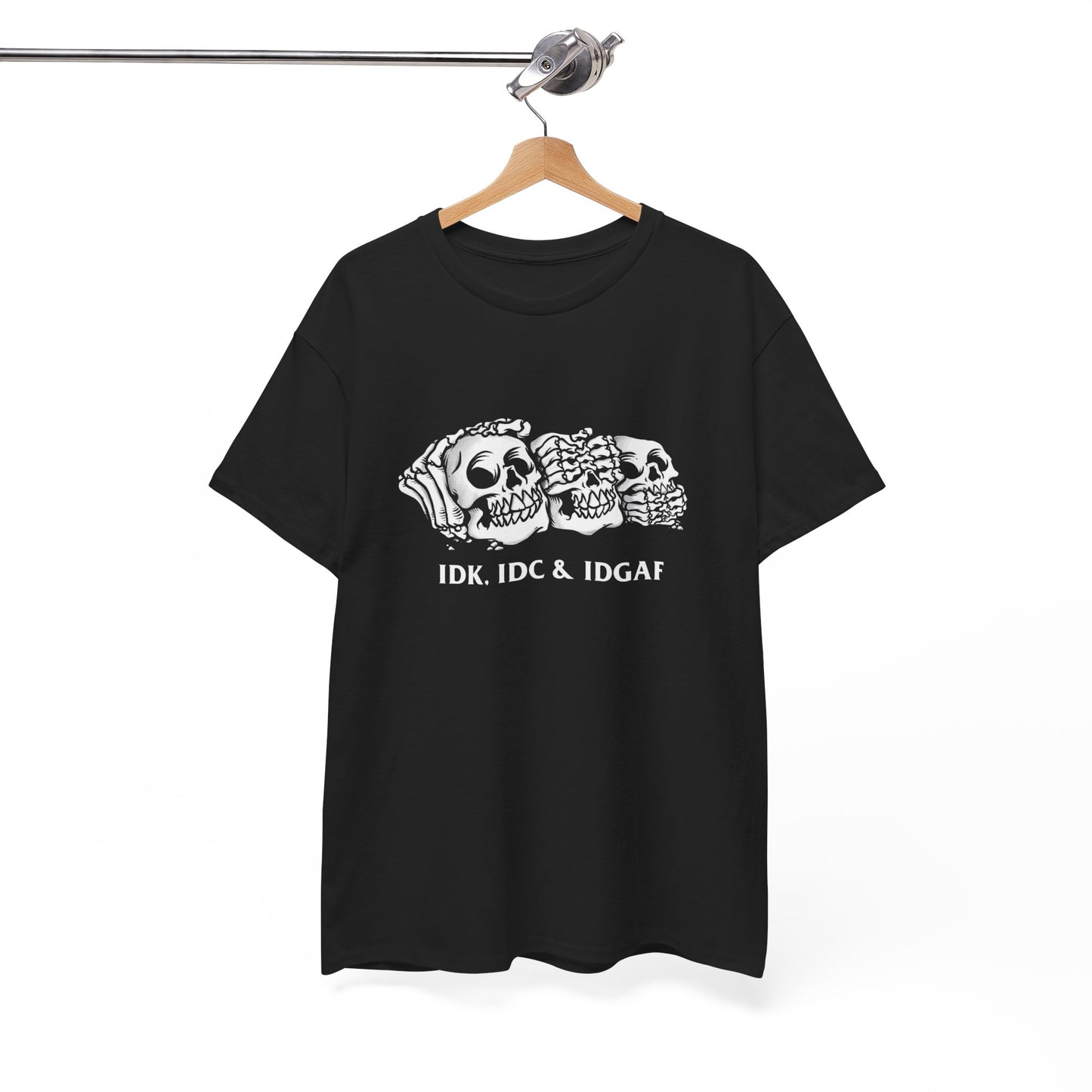 Funny IDK Jokes Rebel Graphic T Shirt Unisex Heavy Cotton Tee