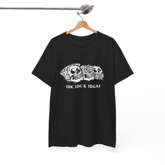 Funny IDK Jokes Rebel Graphic T Shirt Unisex Heavy Cotton Tee