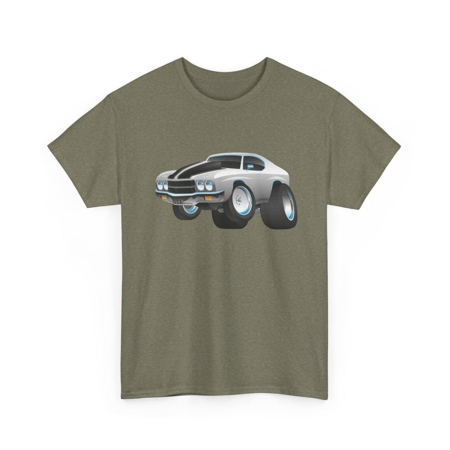 70 Chevelle SS Muscle Car Graphic T Shirt Unisex Heavy Cotton Tee NEW