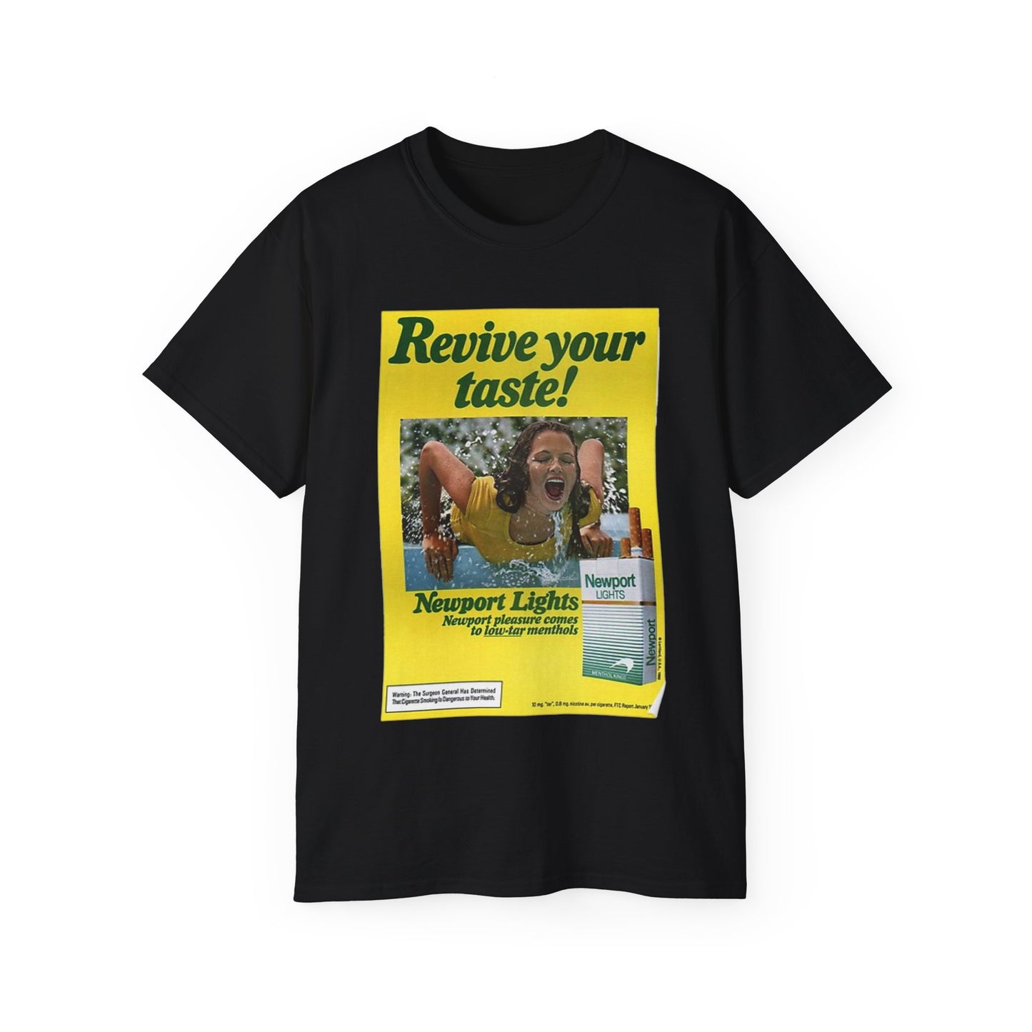 Newport vintage classic cigarette art California Ultra Cotton Tee