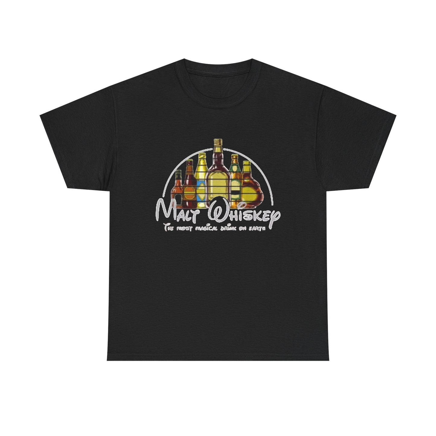 Malt Whiskey Graphic T Shirt Funny Art Jokes Unisex Heavy Cotton Tee
