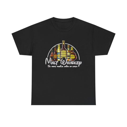 Malt Whiskey Graphic T Shirt Funny Art Jokes Unisex Heavy Cotton Tee