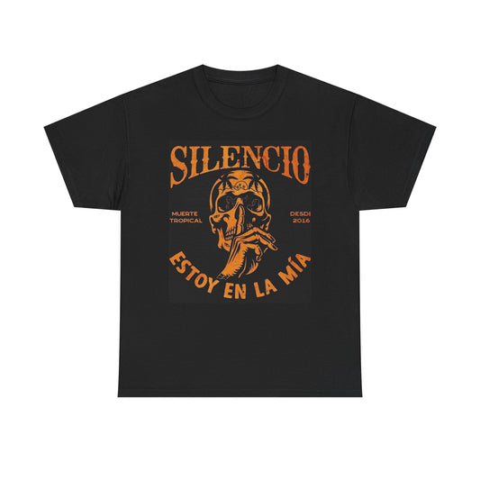 Silencio Shirt Retro Unisex Mens Womens Heavy Cotton Tee New