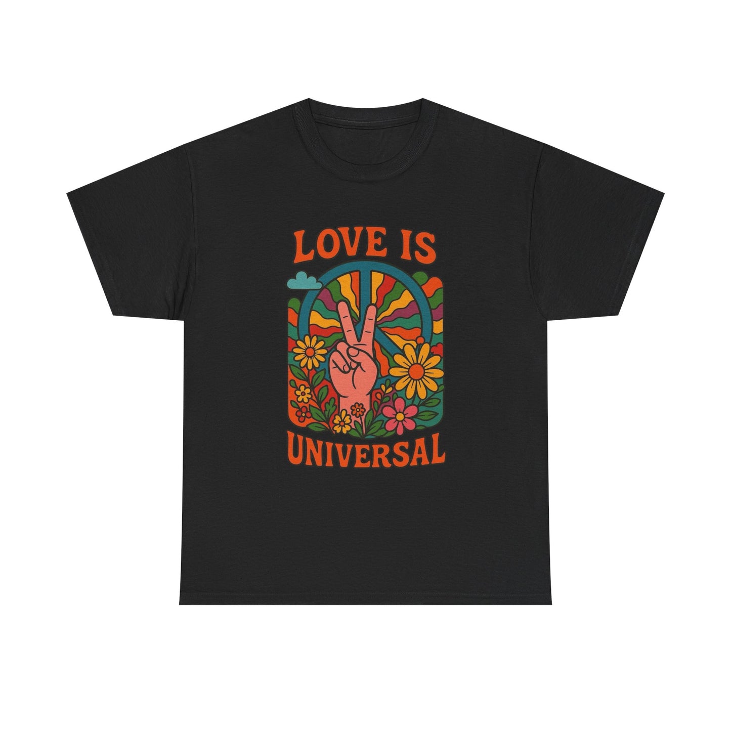 Love Is Universal Graphic T Shirt NEW ADULT Unisex Heavy Cotton Tee