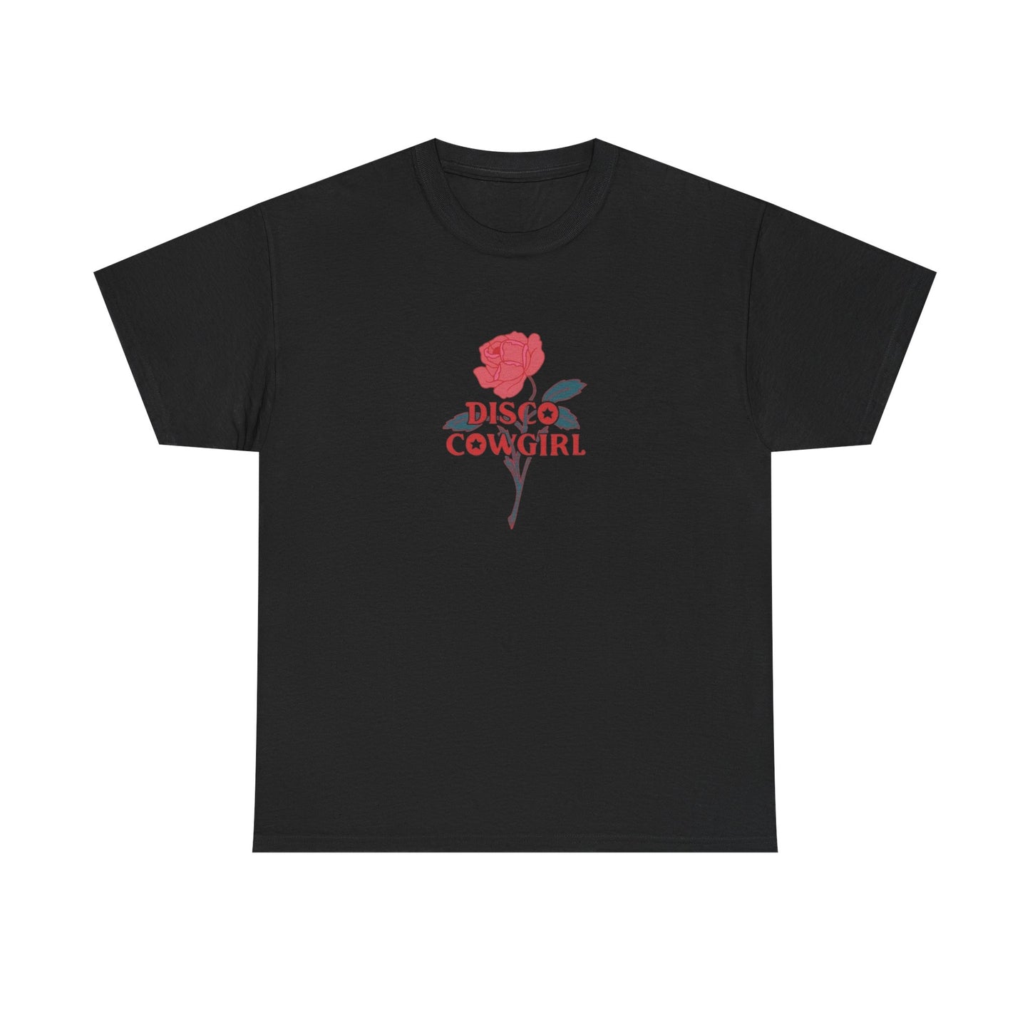 Disco Cowgirl Graphic T Shirt Unisex Heavy Cotton Tee Gift