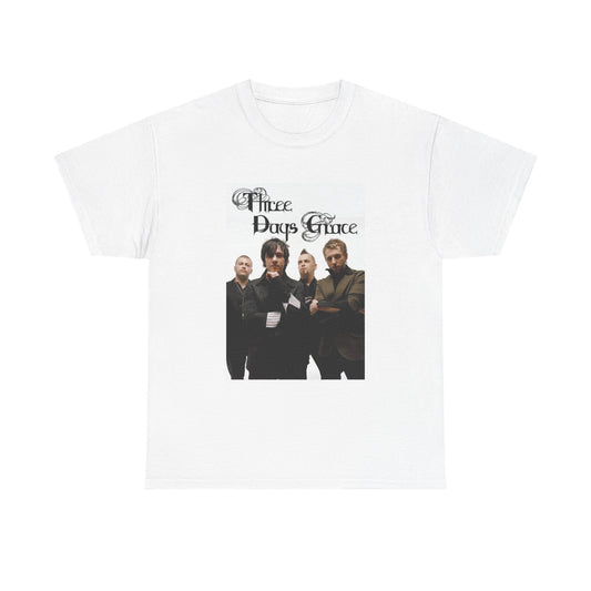 Three Days Grace Tshirt Retro Merch Album Cover Rock Unisex Heavy Cotton Band