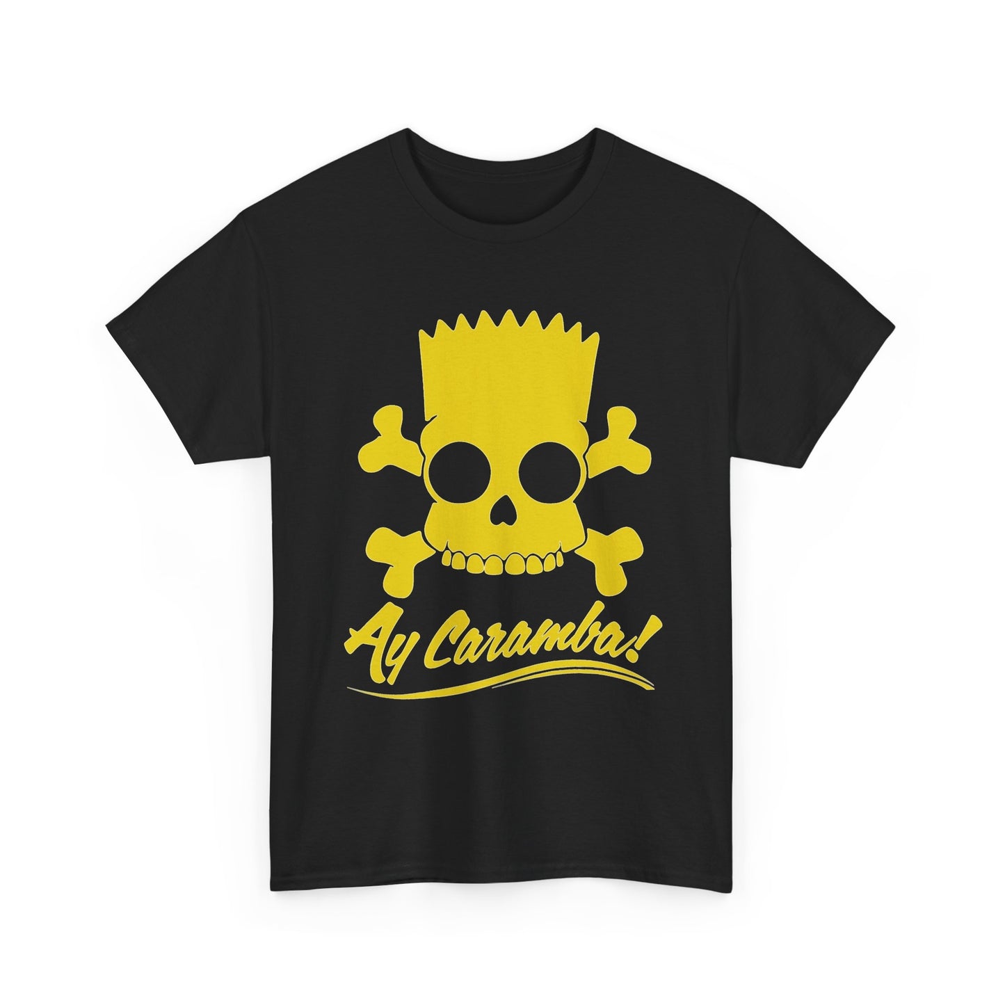Ay Caramba Simpsons Bart Funny Graphic T Shirt NEW Unisex Heavy Cotton Tee