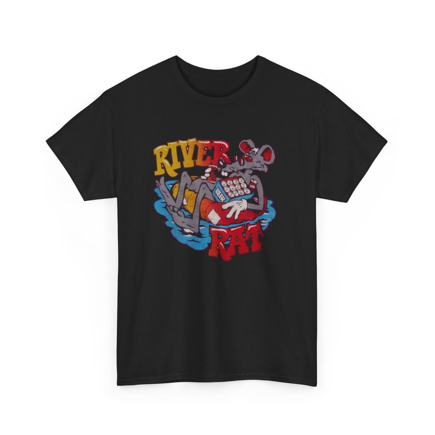 River Rat Vintage Graphic T Shirt S-5XL NEW Unisex Heavy Cotton Tee