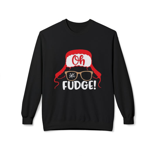 Funny Christmas Oh Fudge Sweater NEW Unisex Fleece Crewneck Sweatshirt
