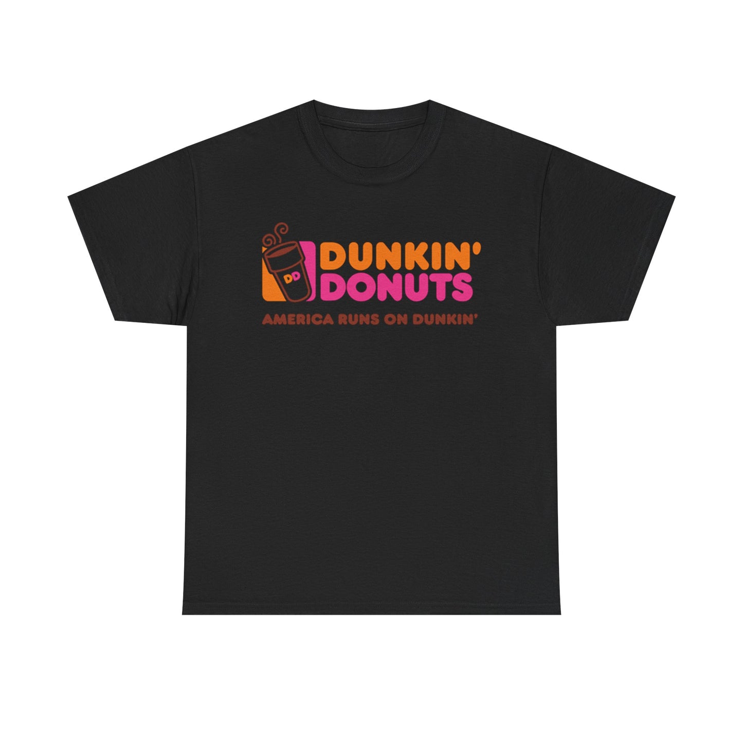 Dunkin’ Donuts T-shirt vintage Boston coffee gift retro Unisex Heavy Cotton Tee