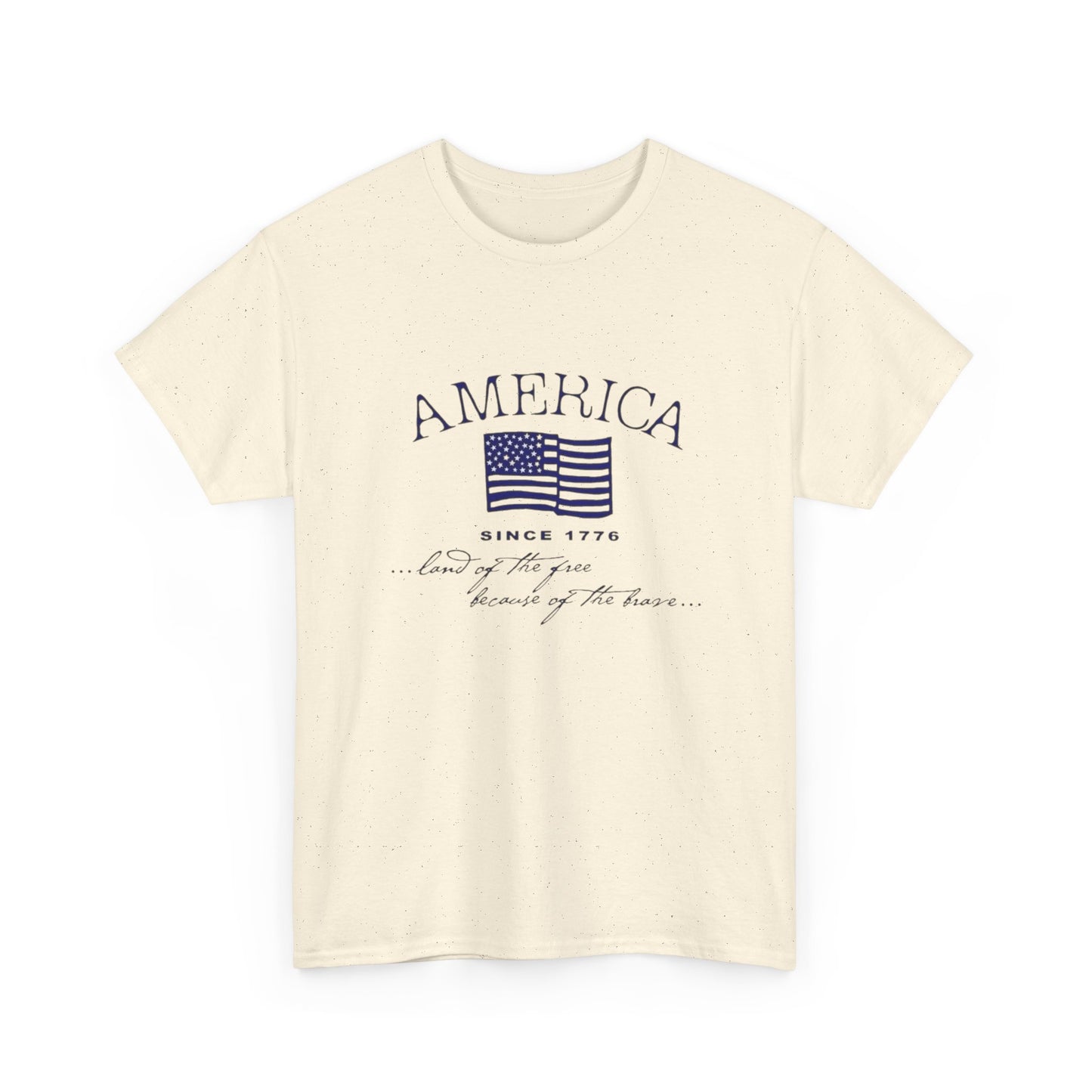 America Land Of The Free Graphic T Shirt ADULT NEW