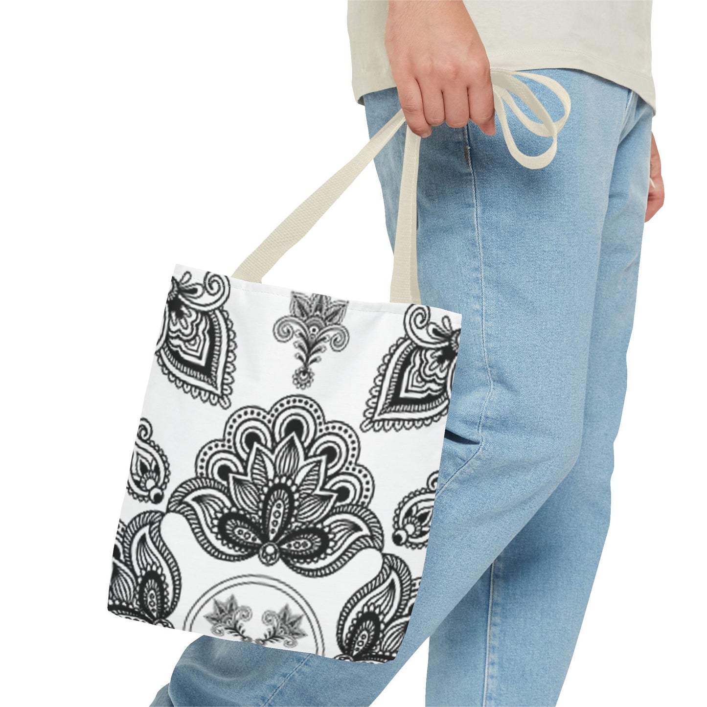 Black And White Pattern Design BRAND NEW MODERN Tote Bag (AOP)