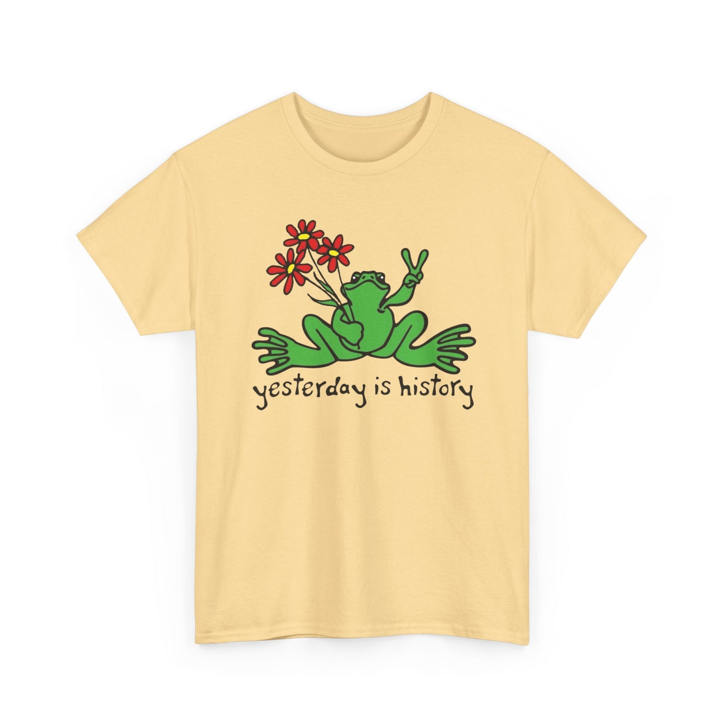 Yesterday Is History Graphic T Shirt NEW ADULT Unisex Heavy Cotton Tee