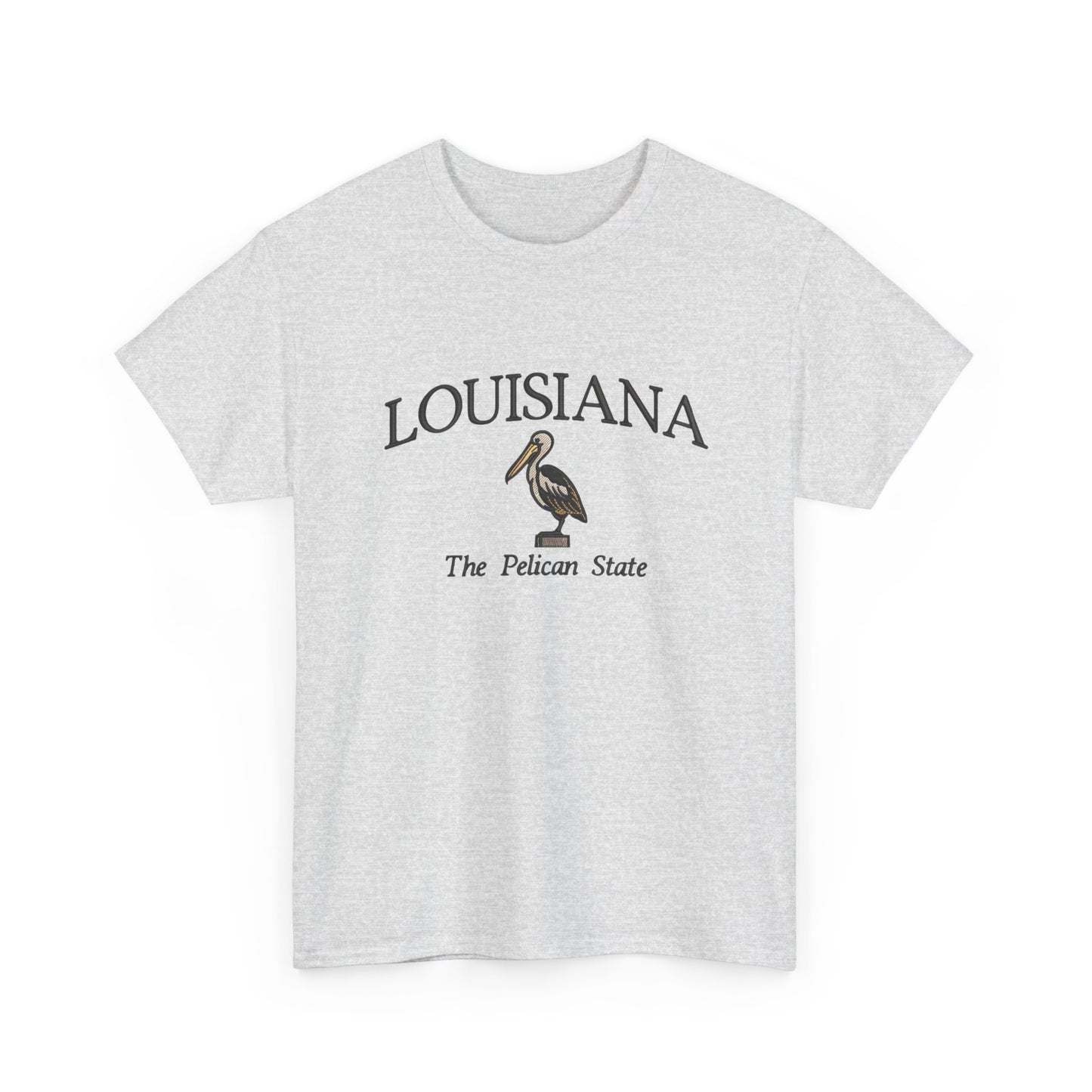 Louisiana The Pelican State Graphic T Shirt NEW Unisex Heavy Cotton Tee
