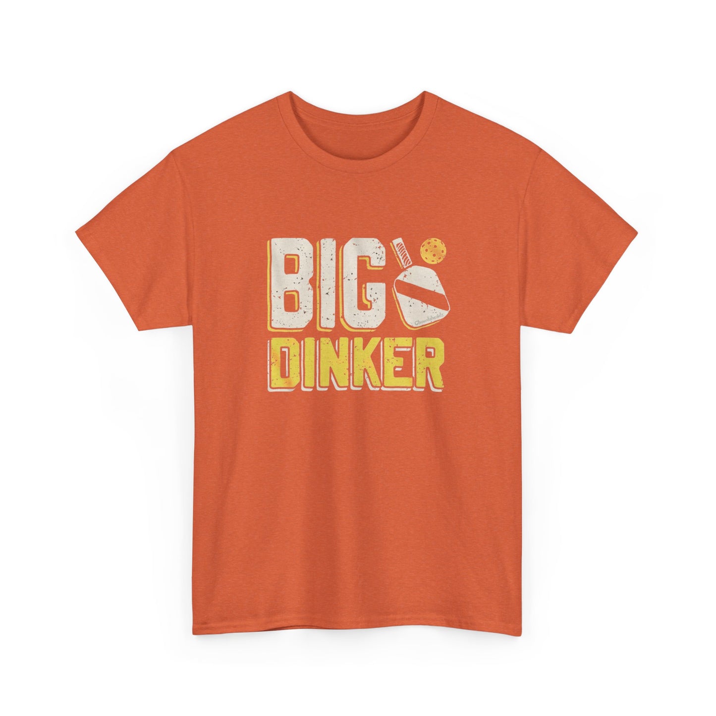 Big Dinker Pickle Ball Graphic T Shirt NEW Unisex Heavy Cotton Tee