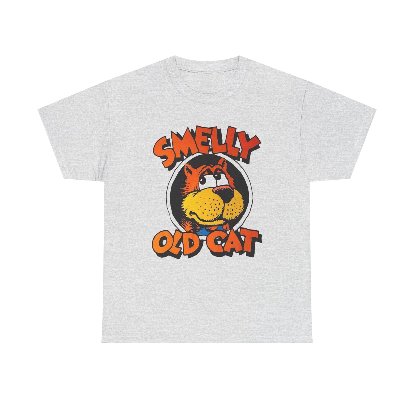Smelly Old Cat Vintage Graphic T-Shirt Unisex Heavy Cotton Tee