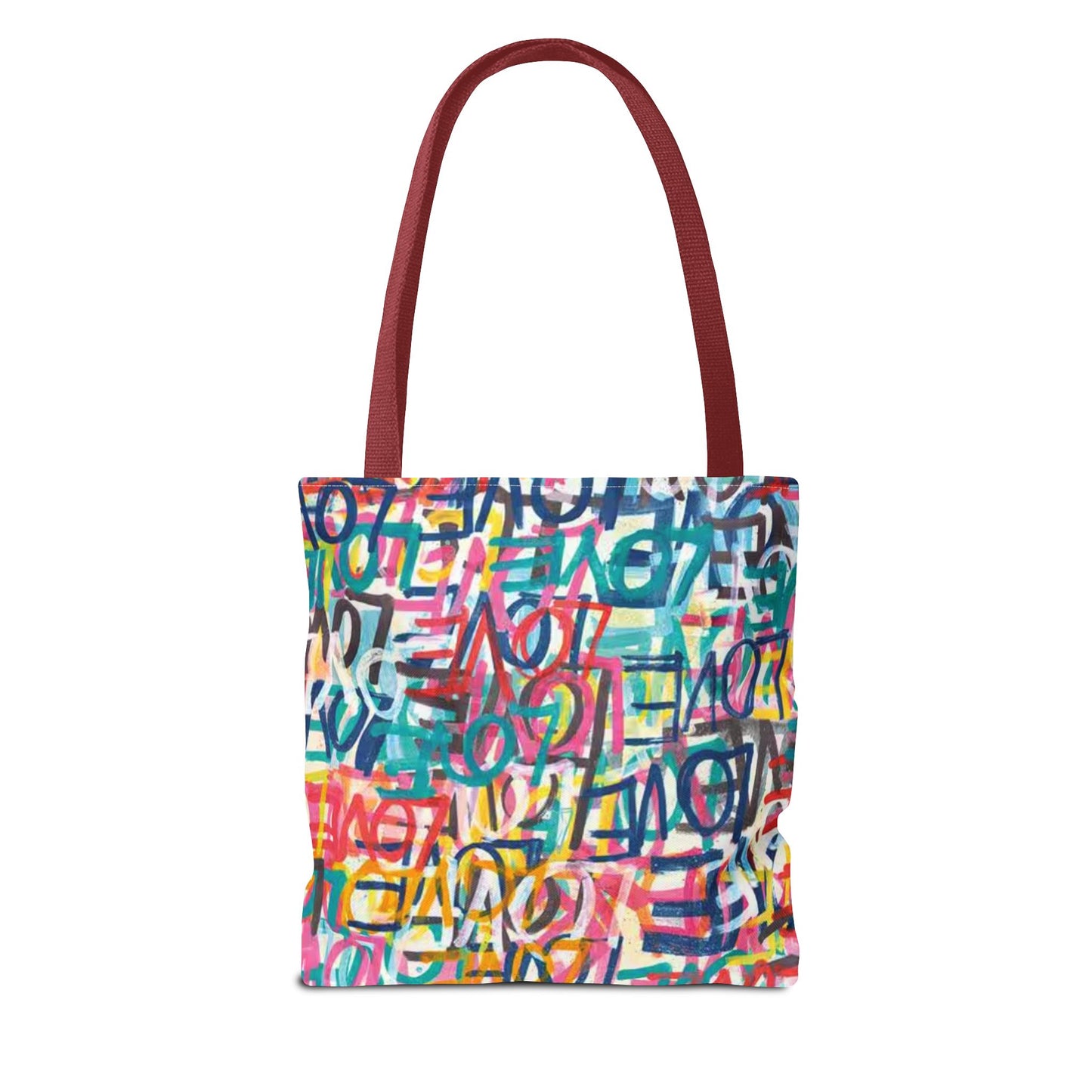 LOVE Multi Color BRAND NEW Modern Purse - Pocketbook - Travel Tote Bag (AOP)