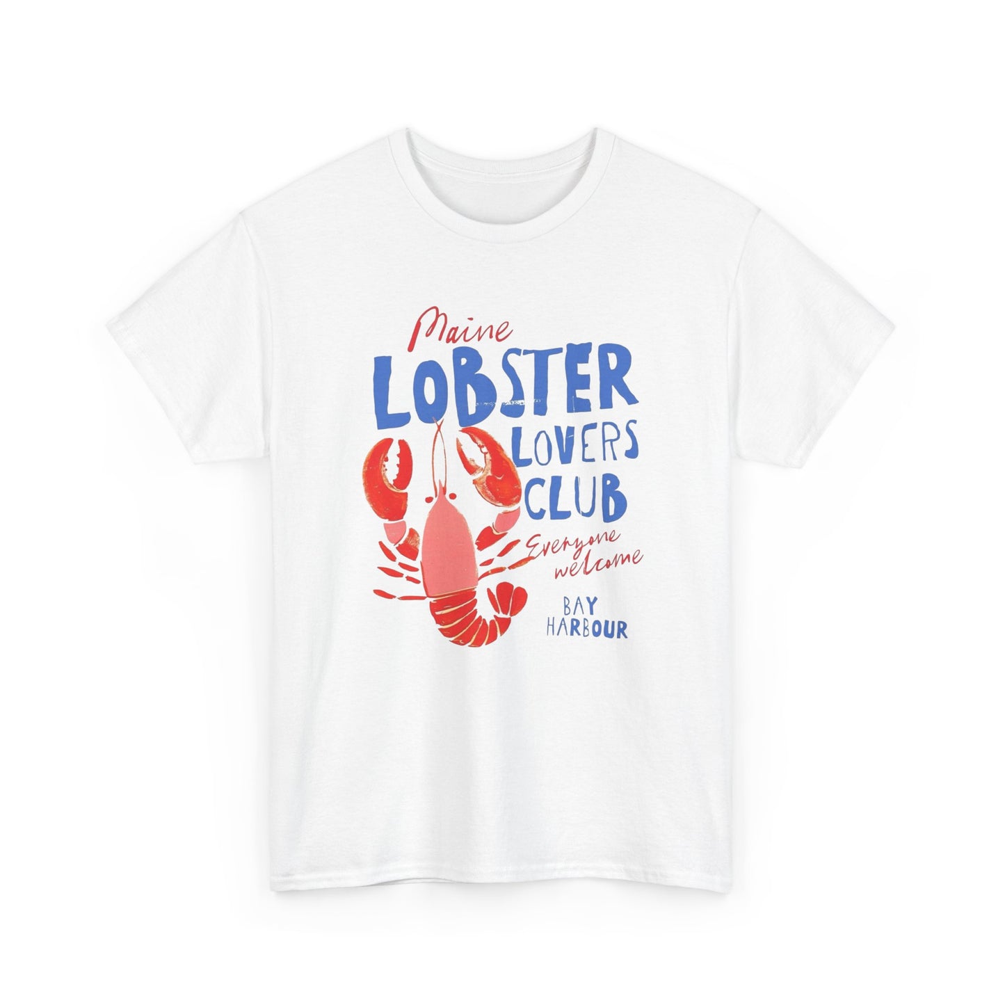 Maine Lobster Lovers Club Graphic T Shirt NEW ADULT