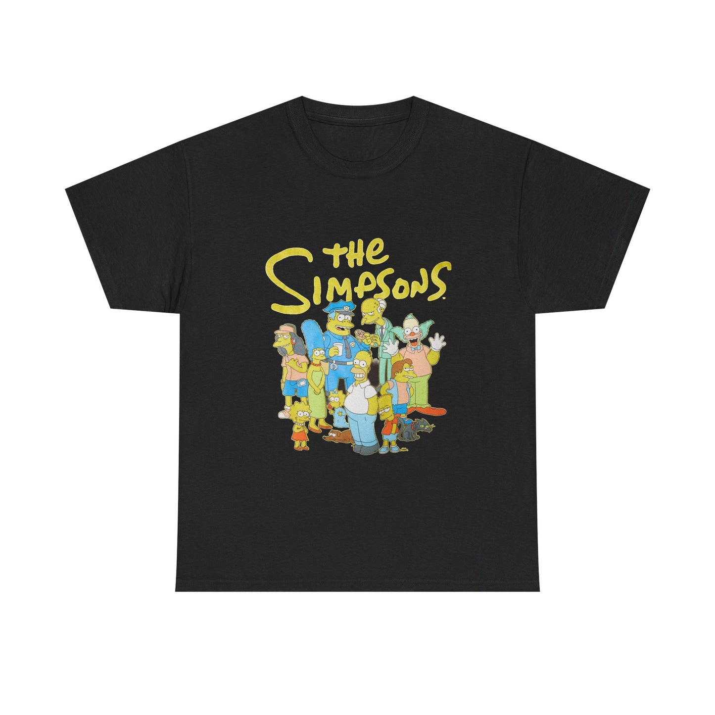 The Simpsons T-shirt vintage retro art PlayStation graphic Heavy Cotton Tee