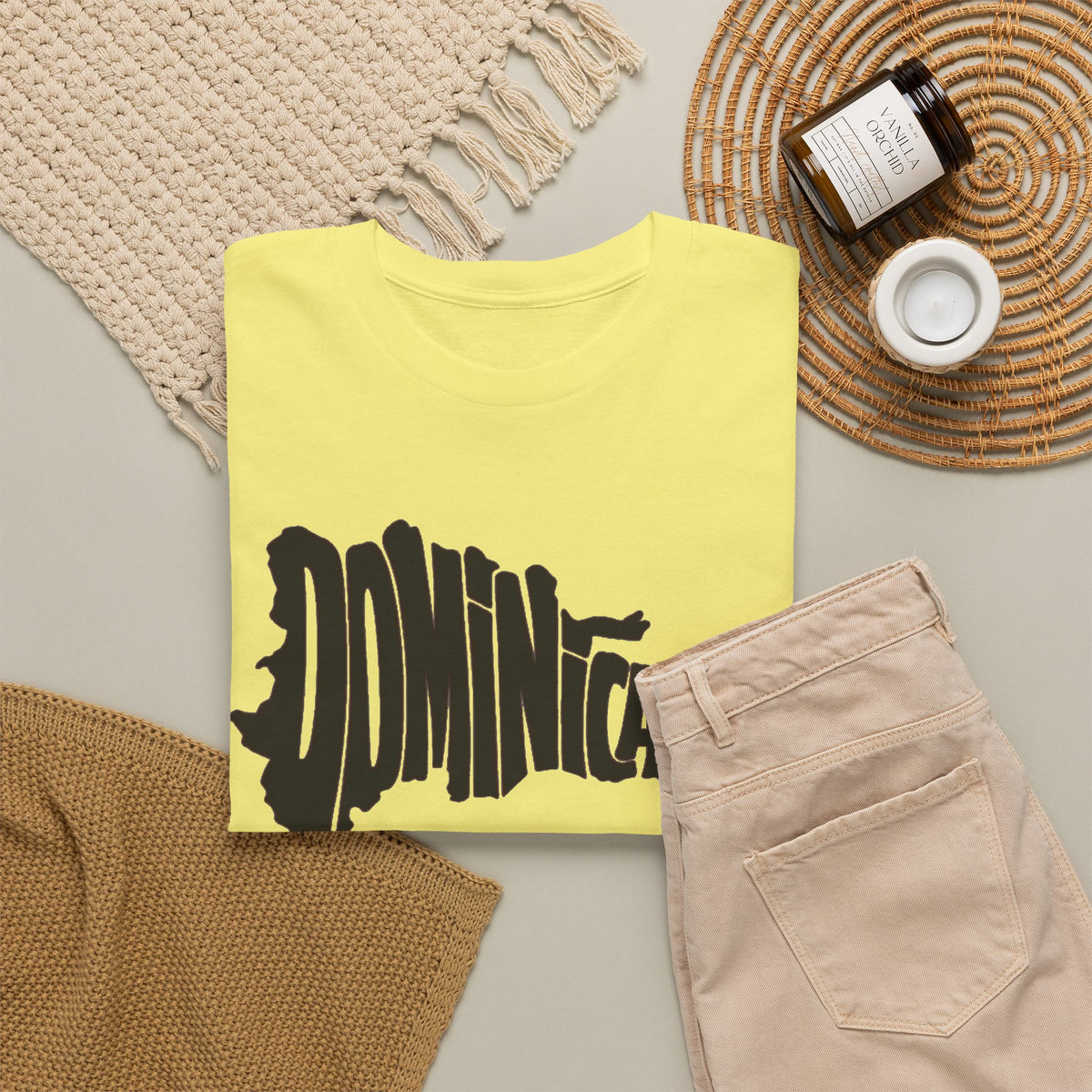 Dominincana Republic Graphic T Shirt Men's Vintage Heavy Cotton Tee