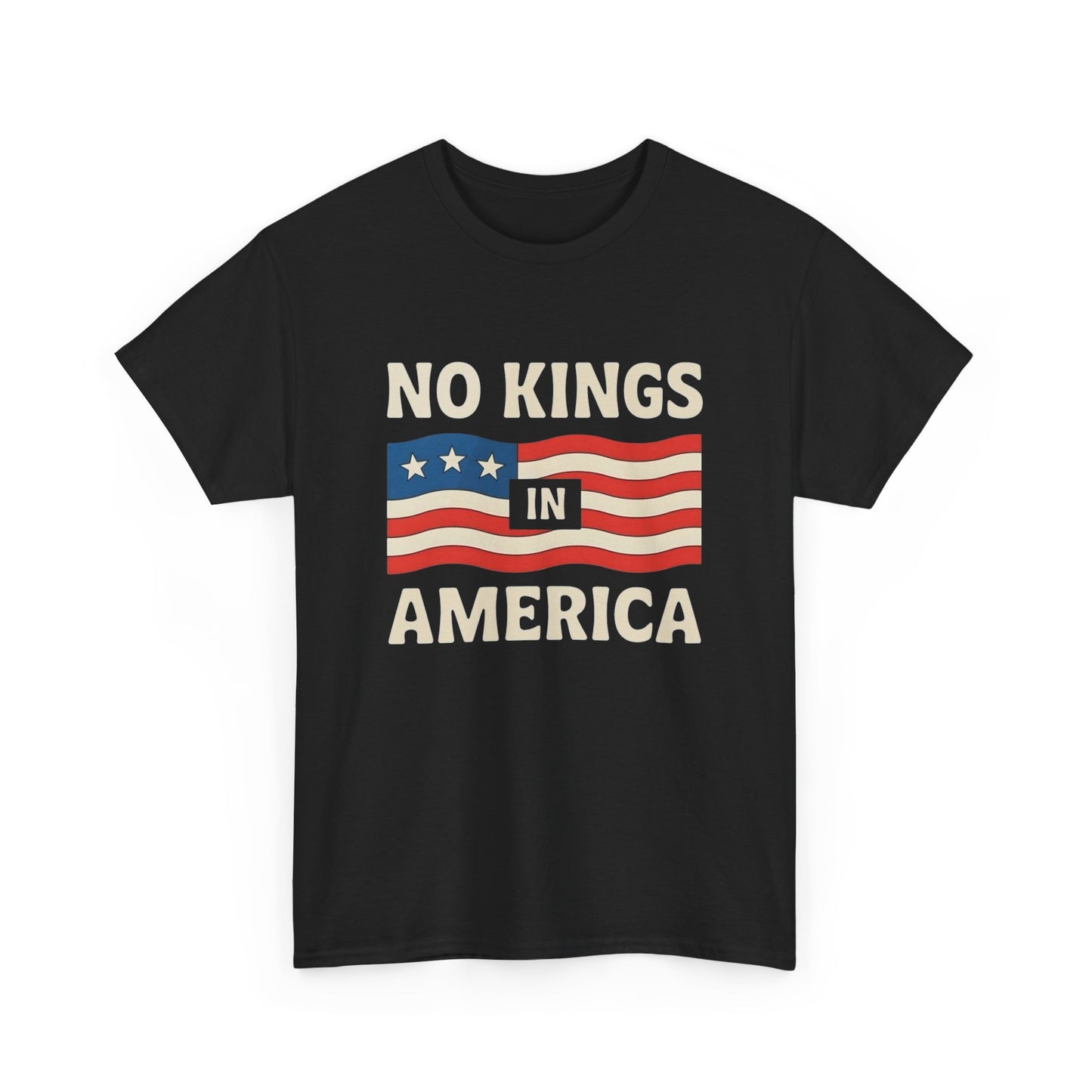No Kings In America Graphic T Shirt Unisex Heavy Cotton Tee