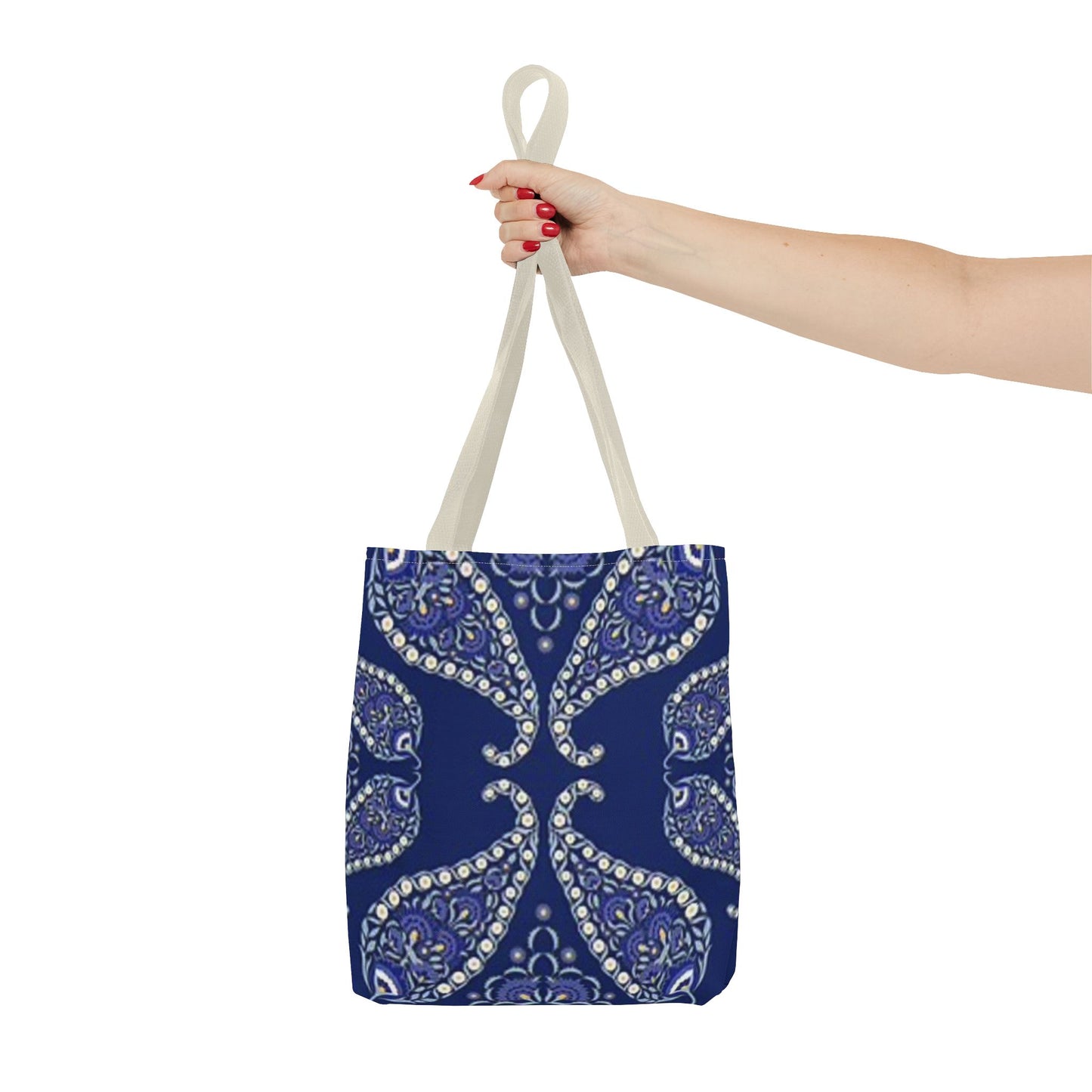 Blue And White Paisley Multi Color BRAND NEW MODERN Tote Bag (AOP)