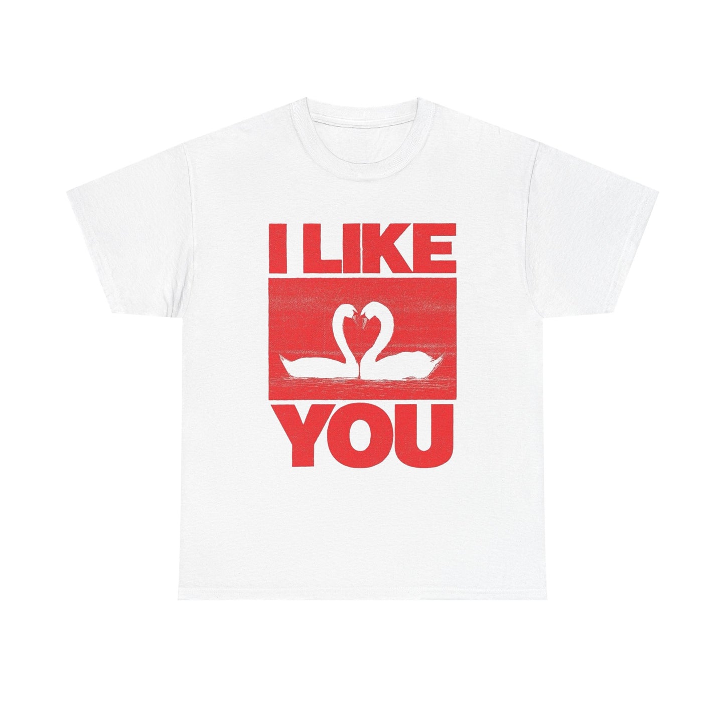 I Like You Swan Graphic T Shirt NEW ADULT Unisex Heavy Cotton Tee