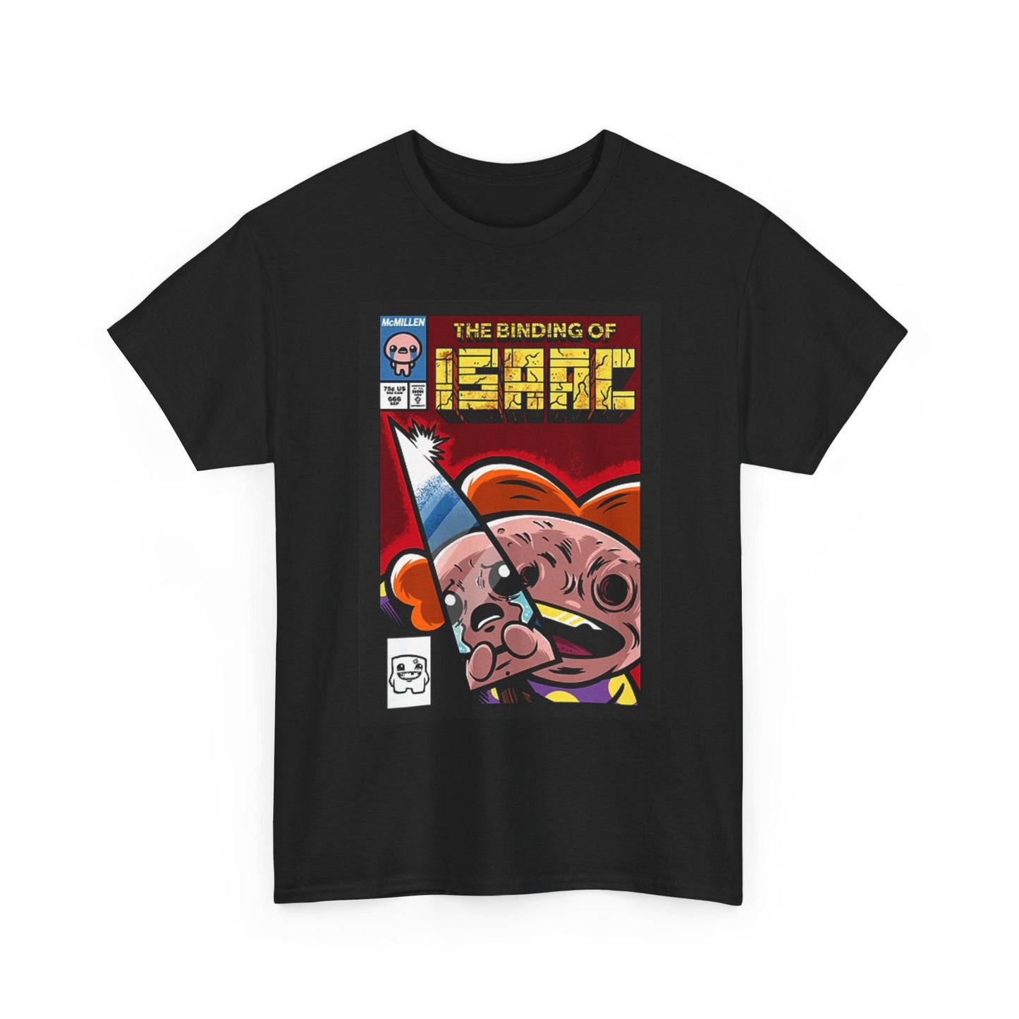 The Binding Of Isacc Graphic T Shirt Vintage Comic Merch Unisex Heavy Cotton Tee