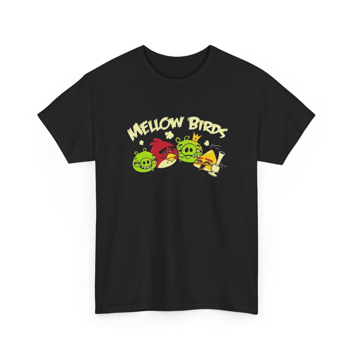 Mellow Birds Funny Graphic T Shirt S-5XL Unisex Cotton