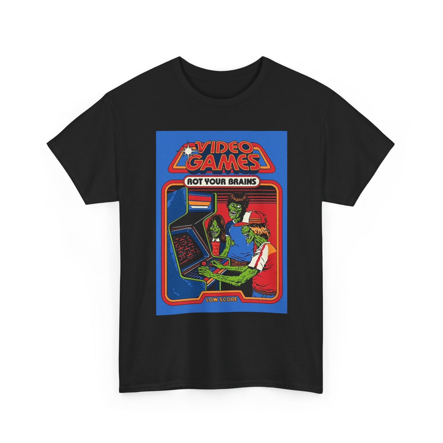 Video Games Rot Your Brain T Shirt BRAND NEW Apparel Unisex Graphic Tee USA
